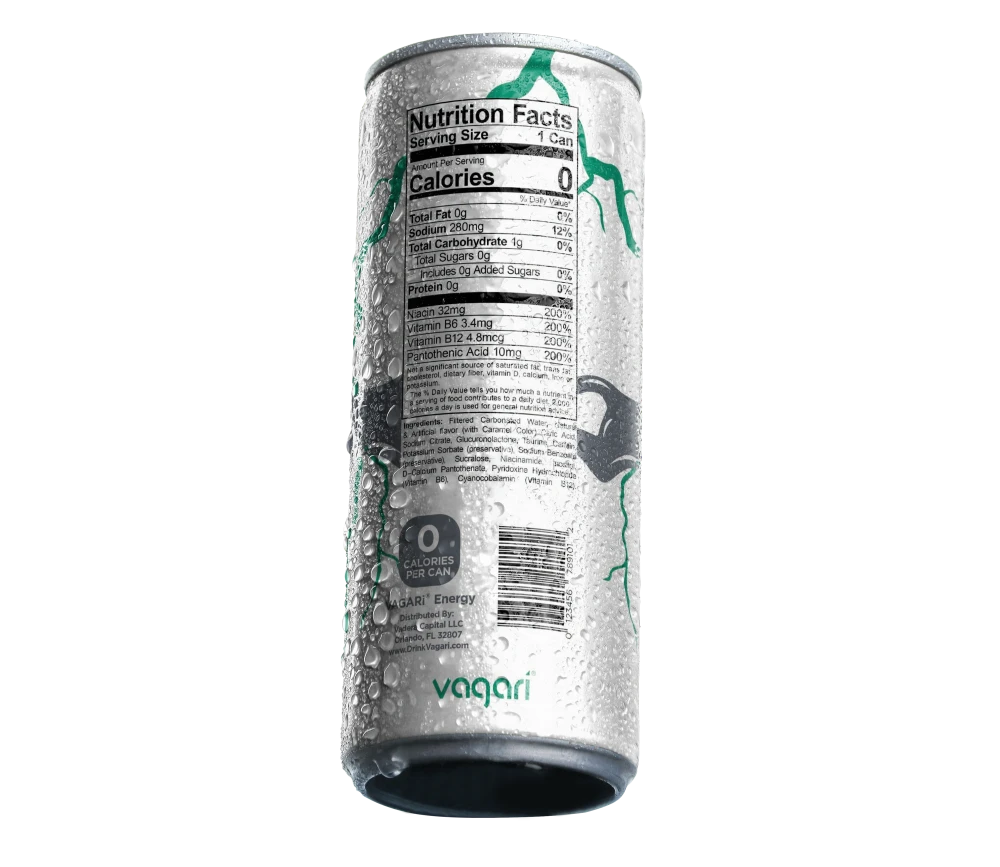 VAGARi Energy drink can alternate design